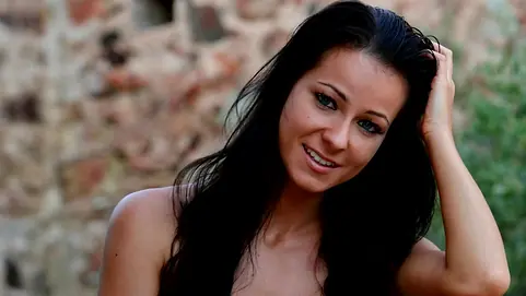 Erotic Melisa Mendiny posing on outdoor HD