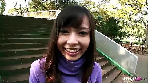 Eri Ouka & Kei Ikeda engage in hot car roleplay & deepthroat action