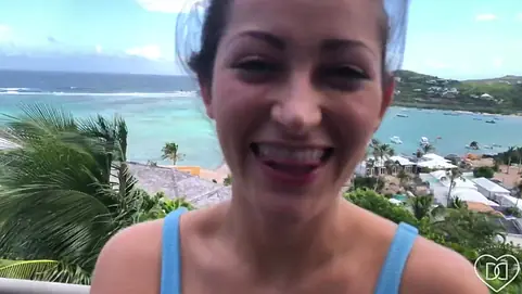 St. Barts paradise suck off